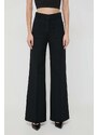 Victoria Beckham pantaloni in misto lana colore nero