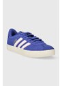 adidas sneakers in camoscio VL COURT colore blu ID6283