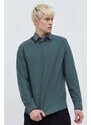 HUGO maglione in cotone uomo colore verde