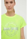 Dkny t-shirt in cotone donna colore giallo