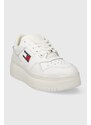 Tommy Jeans sneakers TJW RETRO BASKET FLATFORM ESS colore bianco EN0EN02506