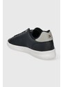 Tommy Hilfiger sneakers in pelle COURT CUP LTH PERF DETAIL colore blu navy FM0FM05038