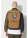 Human Made giacca Zip-Up Work uomo colore blu navy HM26JK006