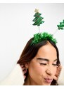 Accessorize - Cerchietto verde con alberi di Natale