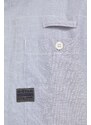 G-Star Raw camicia in cotone uomo colore grigio
