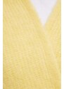 American Vintage kardigan con aggiunta di lana colore giallo