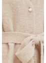 Custommade cardigan in lana colore marrone