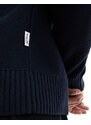 Selected Homme - Maglione dolcevita nero-Blu navy