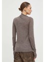 Lovechild maglione in lana donna colore grigio