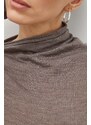 Lovechild maglione in lana donna colore grigio