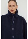 American Vintage cappotto in lana colore blu navy