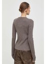 Lovechild cardigan in lana colore grigio