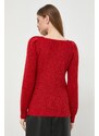 Morgan maglione in misto lana donna colore rosso