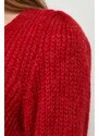 Morgan maglione in misto lana donna colore rosso