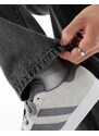 ADPT - Jeans ampi lavaggio grigio acido