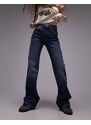 Topshop - Jeans a zampa comodi blu miliardario