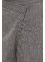 Lovechild pantaloni donna colore grigio