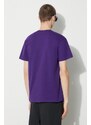 Carhartt WIP t-shirt in cotone S/S Chase T-Shirt uomo colore violetto I026391.1YVXX