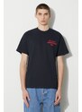 Carhartt WIP t-shirt in cotone S/S Mechanics T-Shirt uomo colore blu navy I032880.1CXX