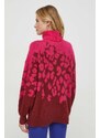 United Colors of Benetton sciarpacon aggiunta di lana colore rosa