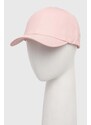 Guess berretto da baseball in cotone colore rosa con applicazione