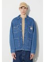Carhartt WIP giacca di jeans OG Chore Coat uomo colore blu I031896.106