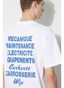 Carhartt WIP t-shirt in cotone S/S Mechanics T-Shirt uomo colore bianco I032880.02XX