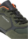 Woolrich Retro Sneakers in pelle con dettagli in nylon