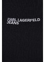 Karl Lagerfeld Jeans vestito in cotone colore nero
