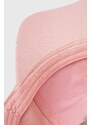 Guess berretto da baseball in cotone colore rosa con applicazione