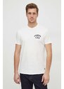 Guess t-shirt in cotone uomo colore beige