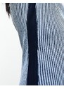 Pimkie - Vestito maglia al polpaccio blu a coste