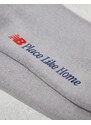 New Balance - NB Place Like Home - Confezione da 3 paia di calzini corti bianchi, grigi e kaki-Multicolore