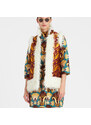 La DoubleJ Outerwear gend - Sleeveless Folk Jacket Papyrus Gold L 91%Polyester 6%Silk 3%Nylon