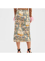 La DoubleJ Skirts gend - Pencil Skirt Bast Ivory L 97% Cotton 3% Elastane