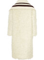 La DoubleJ Outerwear gend - Iris Coat Ivory L 80%Mohair 20%Polyammide
