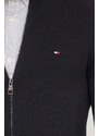 Tommy Hilfiger cardigan in cotone colore nero