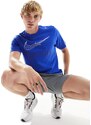 Nike Training - Dri-FIT - T-shirt blu reale con stampa grafica con logo