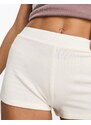 Cotton On - Shorts boyfriend del pigiama color crema super morbidi-Bianco