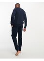 Emporio Armani - Bodywear - Pigiama con T-shirt a maniche lunghe e pantaloni blu navy