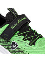 Sneakers verdi e nere da bambino con logo laterale Tonino Lamborghini RaptorKick Signature