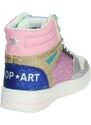 Sneakers alte Bambina SHOP ART SAG80418 Paillettes/Lustrini Bianco -