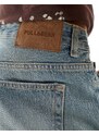 Pull&Bear - Jeans blu slavato standard fit-Grigio