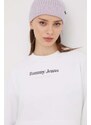 Tommy Jeans felpa donna colore bianco