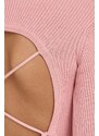 Guess maglione in cotone colore rosa