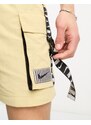 Nike Swimming - Icon Volley - Pantaloncini da bagno cargo con fettuccia con logo color pietra da 7“-Neutro