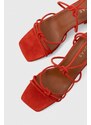 Alohas sandali in camoscio Paloma colore arancione S00083.19