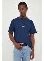 MSGM t-shirt in cotone uomo colore blu navy