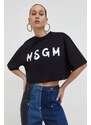 MSGM t-shirt in cotone donna colore nero