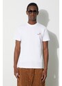 Carhartt WIP t-shirt in cotone S/S American Script T-Shirt uomo colore bianco con applicazione I029956.02XX
